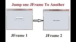 How to Open one JFrame from another in java Swing : JFrame Tutorial