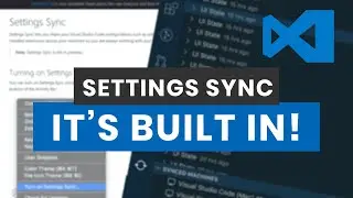 Settings Sync in Visual Studio Code - ITs BUILT IN NOW!