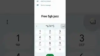 Free internet on Jazz 5Gb#youtubeshorts