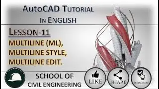 AutoCAD 2023 Tutorial In English | multiline command in AutoCAD, multiline style and edit in AutoCAD