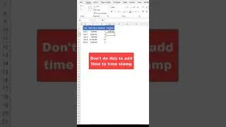 How to add time to a time stamp in excel 