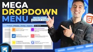 Create a Stunning Mega Dropdown Menu with HTML and CSS in Hindi🔥Free Code