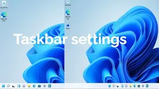 How to align Taskbar settings in windows 11