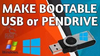 How To Make Bootable Pendrive or USB | For Windows xp/7/8/8.1/10 And Linux Operating Systems |