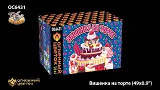ОС6431 Фейерверки, Батареи салютов Вишенка на торте (0.9х49)