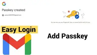 Google Account | Add Passkey | Make Simple Login