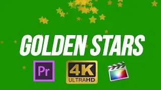 Golden Stars Overlay [Green Screen Effects]