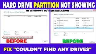 Hard Drive Partition Not Showing in Windows 10/11 Installation | Fix 