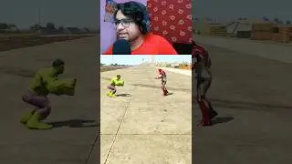 GTA V : IRON MAN VS HULK BATTLE....