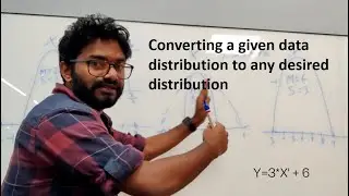 Converting given data distribution to another distribution