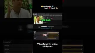 FF ⚡Best Sensitivity settings ⚙️ For🫵 😤HeadShort📱Your comment ready😊#freefire #foryou #foryoupage