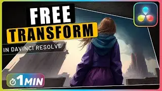 How to FREE TRANSFORM Video in Davinci Resolve