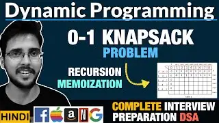 0/1 Knapsack Problem using dynamic programming complete | Recursive solution with memoization