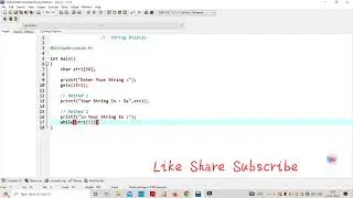 String Output In C Language