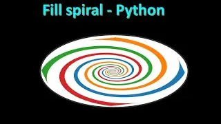 How to draw logarithmic filled spiral in Python