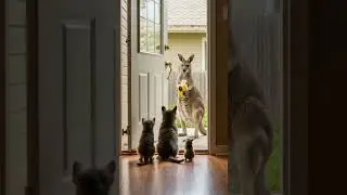 A Kangaroo Came to Make Friends... With a Banana