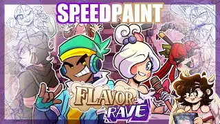FNF: Flavor Rave V2 Thumbnail | Friday Night Funkin' | Speedpaint