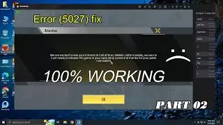 Call Of Duty Mobile Error (5027) Fix...