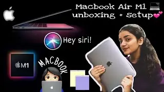 New Macbook Air M1 unboxing reaction and setup || first unboxing ||