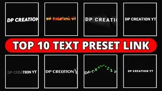 Top 10 Text Animation Alight Motion | Text Animation Alight Motion | Alight Motion Text Presets 2023