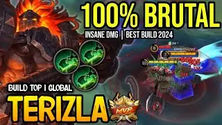 TERIZLA BEST BUILD 2024 | BUILD TOP 1 GLOBAL TERIZLA GAMEPLAY | MOBILE LEGENDS✓