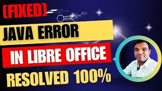 Fix LibreOffice requires Java Runtime Environment error | For CBSE class 10 Information Technology