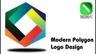 Modern Polygon Logo Design In Coreldraw🔥
