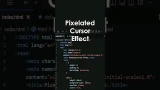 Pixelated Cursor animation Effect: Stunning CSS Animation Tutorial | #shorts #cssanimation