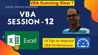 Tips To Improve VBA Speed || How to improve VBA Performance