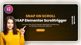 SNAP ON SCROLL - GSAP Elementor Scrolltrigger (No plugin slider)