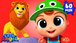 ROAR like a Lion | Fun with Baby John! | Little Angel Nursery Rhymes & Kids Songs