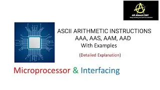 ASCII ARITHMETIC INSTRUCTIONS AAA, AAS, AAM, AAD | MPI | By Vijaya