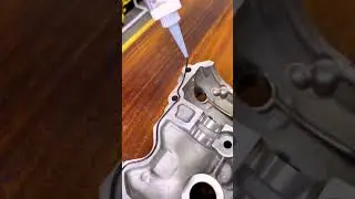Engine cylinder head sealant processing process