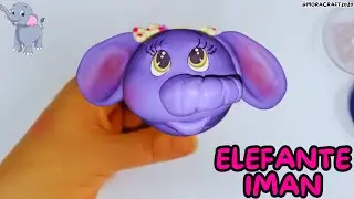 Tierno Elefante en IMAN de Porcelana Fría 🐘 | Tutorial