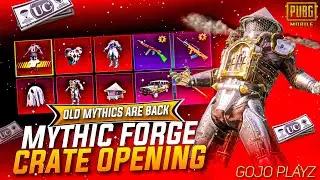 New Mythic Forge Crate Opening🔸| Mythic Forge Lucky Spin Pubg | Old Rare Mythics are Back | 