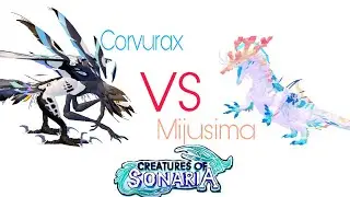 Mijusima vs Corvurax Creatures Of Sonaria