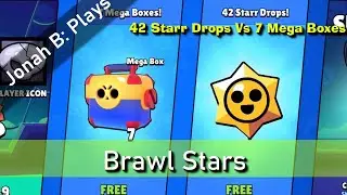 Brawl Stars 42 Starr Drops Vs 7 Mega Boxes