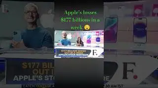 Apple's losses are  $177 billion in week. #apple #iphone #news #ai #technology