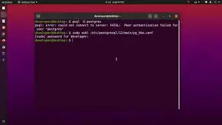 How fix psql: could not connect to server: FATAL: peer authentication failed in Ubuntu 20.04 LTS