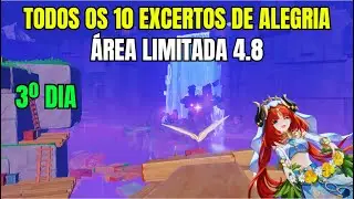 LOCALIZAÇÃO DE TODAS AS 10 BORBOLETAS DE EXCERTOS DE ALEGRIA ÁREA LIMITADA 4.8 DIA 3 GENSHIN IMPACT