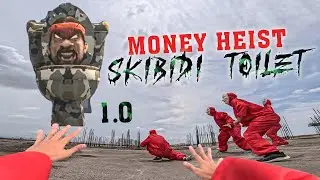 Parkour MONEY HEIST vs Zombie SKIBIDI TOILET in real life 1.0 ( Epic Parkour Pov Action )