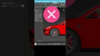 Continuous Car Wheel Animation in 3ds Max: Avoiding Common Mistakes #shorts #3dsmax #animation
