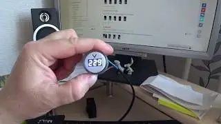 LED вольтметр из AliExpress. 22 мм tomzn AC 60-500 В.