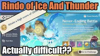 Rindo of Ice and Thunder Guide: Never Ending Battle - [Genshin Impact 1.6]