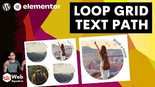 Loop Grid Template with Text Path - Posts and Products - Elementor Wordpress Tutorial