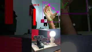 Lamp Control using Hand Gestures | Computer Vision with Arduino | CVZone