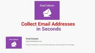 Automatically Extract Email Addresses From web pages Extension