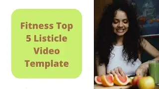 Fitness Top 5 Listicle Video Template | Typito Fitness Video Templates [Editable]