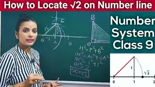 How to represent root 2 and root 3 on number line | Represent  irrational  number on number line