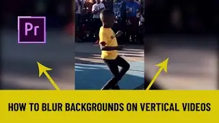 HOW TO BLUR THE BACKGROUND ON A VERTICAL VIDEO in Premiere Pro Tutorials for Beginners